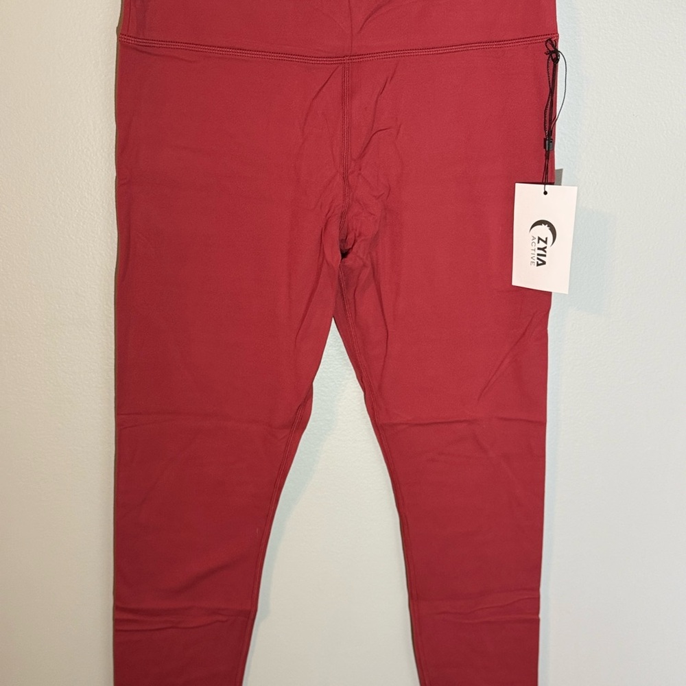 Zyia Maroon Unity Leggings